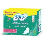 سوفي حفاضات نسائية نعومة وامان ماكسي مضغوطة عادي 30+10*4ك