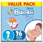 سانيتا بامبي حفاضات اقتصادي (3) 36*4ك